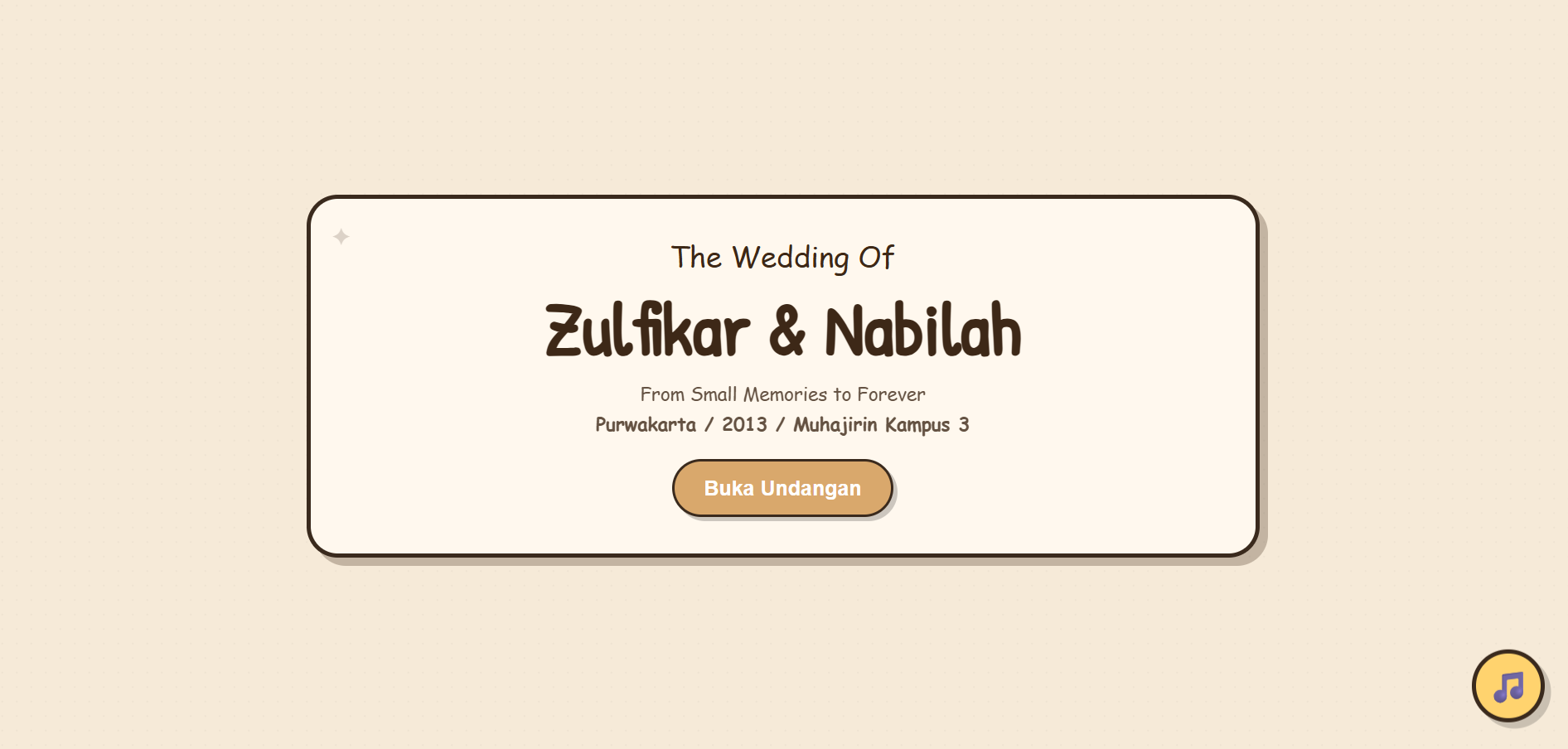 Wedding Invitation